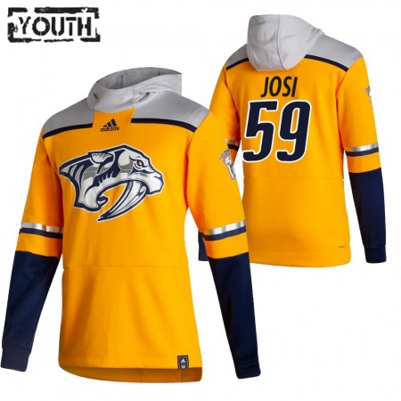 Kinder Eishockey Nashville Predators Roman Josi 59 2020-21 Reverse Retro Pullover Hooded Sweatshirt